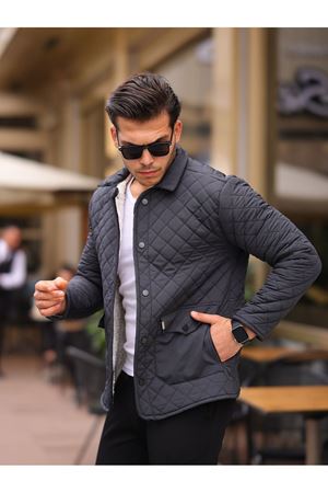 Çıtçıtlı Kapitone Mont