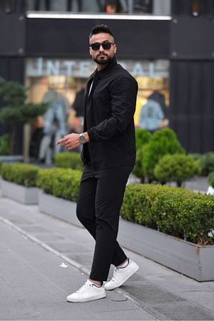 Gömlek Yakalı Fermuarlı Takım