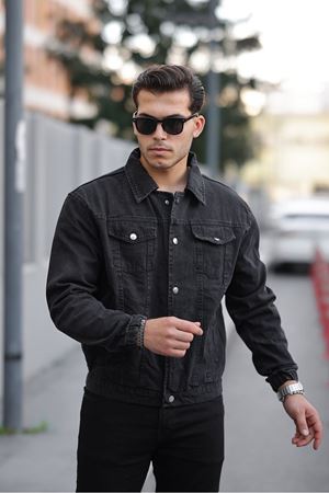 Çıtçıtlı Oversize Kot Ceket