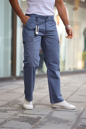 Yan Cepli Armalı Baggy Pantolon