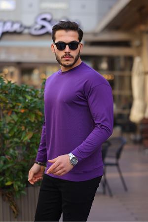 Sıfır Yaka Oversize Sweatshirt