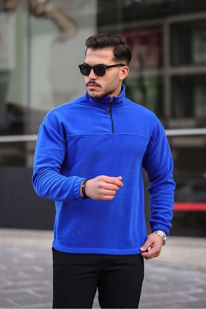Yarım Fermuarlı Polar Sweatshirt