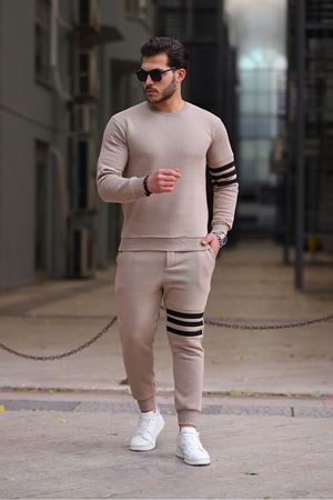 Droplu Üç İplik Eşofman Takımı