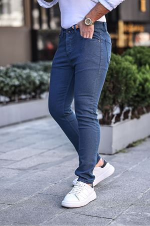 Slim Fit Likralı Erkek Kot Pantolon