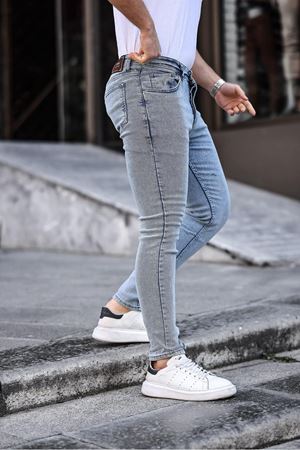 Slim Fit Likralı Erkek Kot Pantolon