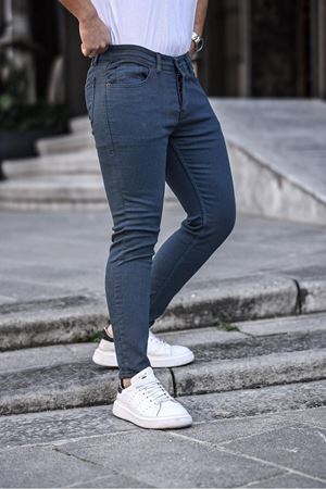 Slim Fit Likralı Erkek Kot Pantolon