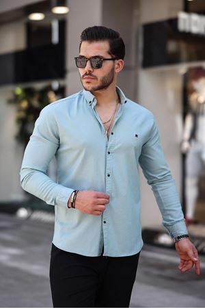 Çıtçıtlı Slim Fit Kot Gömlek