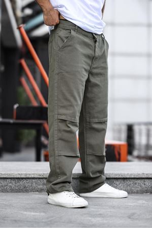 Erkek Kargo Cep Baggy Pantolon