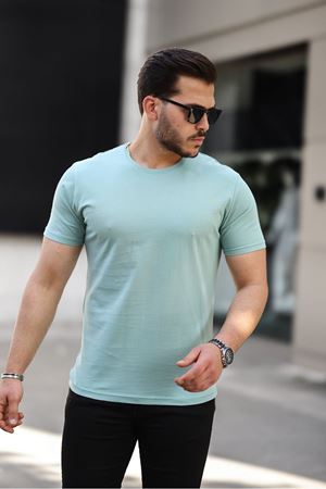 Erkek Slim Fit Baskısız T-Shirt