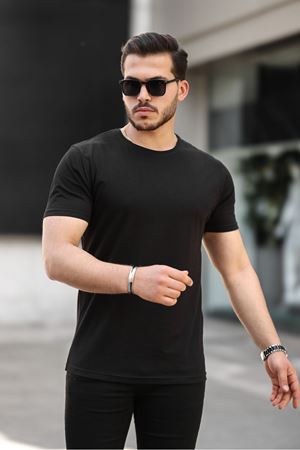Erkek Slim Fit Baskısız T-Shirt