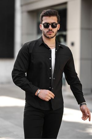 Erkek Çift Cep Kapaksız Gömlek