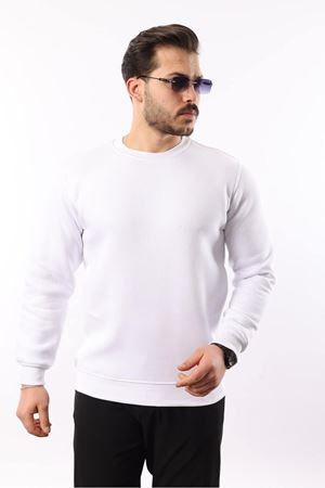 Erkek Oversize Üç İplik Kompakt Pamuklu Sweatshirt