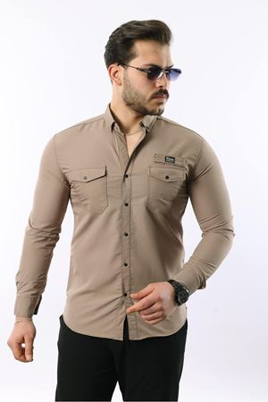 Erkek Çift Cep Paraşüt Kumaş Gömlek