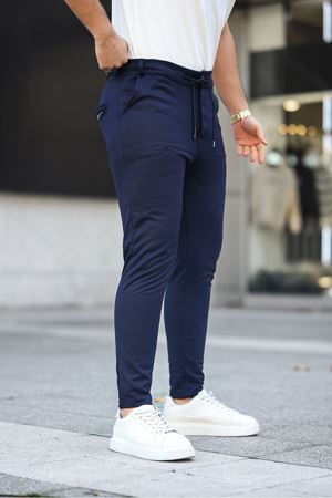 Erkek Dokuma Lastikli Jogger Pantolon