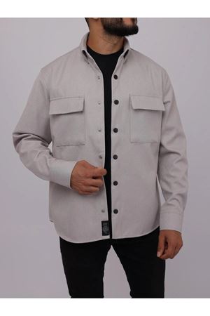 Erkek Kaplamalı Yün Effectli Örme Gömlek