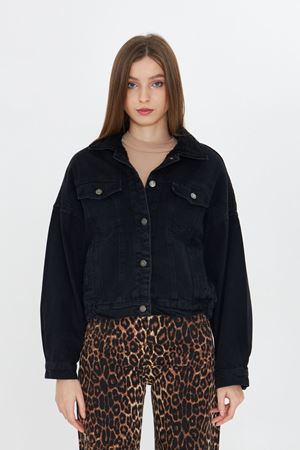 Kadın Jean Trend Kışlık Içi Kürklü Kot Ceket Siyah