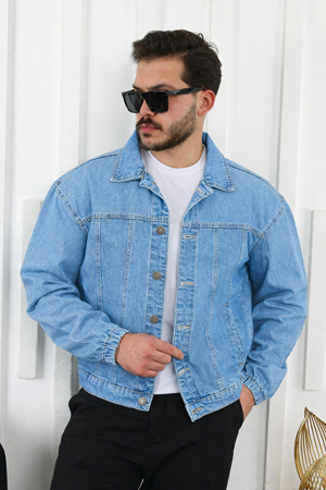 Kol Büzgülü Kot Ceket