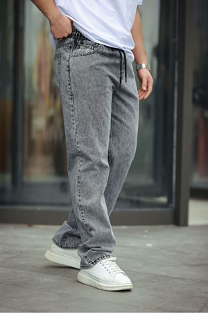 Erkek Baggy Rahat Kalıp Bel Lastikli  Pantolon