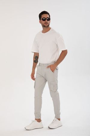 ERKEK BEL KEMERLİ KÖRÜKLÜ JOGGER PAÇA LASTİKLİ PANTOLON