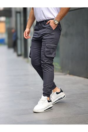 ERKEK BEL KEMERLİ KÖRÜKLÜ JOGGER PAÇA LASTİKLİ PANTOLON