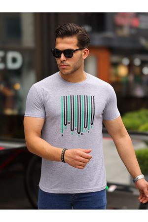 Baskılı Sıfır Yaka T-Shirt