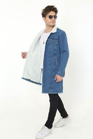 Erkek Içi Kürklü Kot Ceket