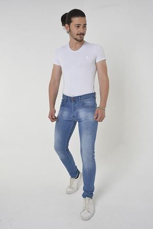 Erkek Slim Fit Likralı Denim Kot Pantolon