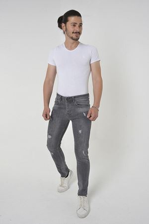 Erkek Slim Fit Likralı Denim Kot Pantolon