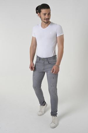 Erkek Slim Fit Likralı Denim Kot Pantolon