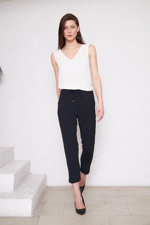 Kadın Aerobin Duble Paça Bel Lastikli Pantolon