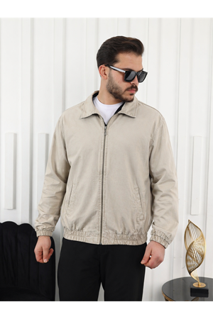 Erkek Mevsimlik Premium Vizon Oversize Bomber Ceket