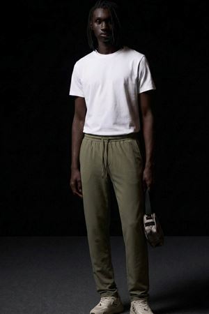 Erkek Relaxed Haki Baggy Pantolon