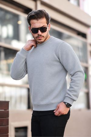 Erkek Oversize Üç İplik Kompakt Pamuklu Sweatshirt