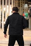 Erkek Trend Kışlık Içi Kürklü Kot Ceket Antrasit
