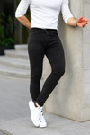 Erkek Jeans Slim Fit Likralı Denim Füme Kot Pantolon