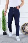 Erkek Likralı Slim Denim Lacivert Kot Pantolon LACİVERT 31