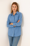 Kadın Oversize Uzun Basic Gömlek