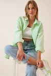 Kadın Oversize Uzun Basic Gömlek