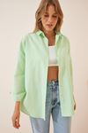 Kadın Oversize Uzun Basic Gömlek