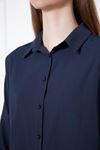 Kadın Oversize Uzun Basic Gömlek