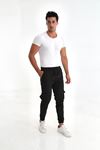Erkek Paraşüt Kumaş Tarz Cepli Paça Ve Bel Lastikli Jogger Spor Pantolon