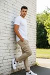ERKEK KÖRÜKLÜ JOGGER PAÇA LASTİKSİZ PANTOLON