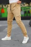 Erkek Slim Fit Beli Ve Paçası Lastikli Kargo Cep Pantolon