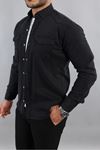 Erkek Slim Fit Çift Cepli Kot Gömlek