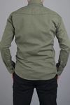 Erkek Slim Fit Çift Cepli Kot Gömlek