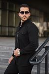 Erkek Slim Fit Çift Cepli Kot Gömlek