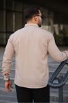 Erkek Slim Fit Çift Cepli Kot Gömlek