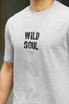 Erkek Wild Soul Baskılı Oversize Tshirt