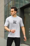 Erkek Wild Soul Baskılı Oversize Tshirt