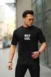 Erkek Wild Soul Baskılı Oversize Tshirt